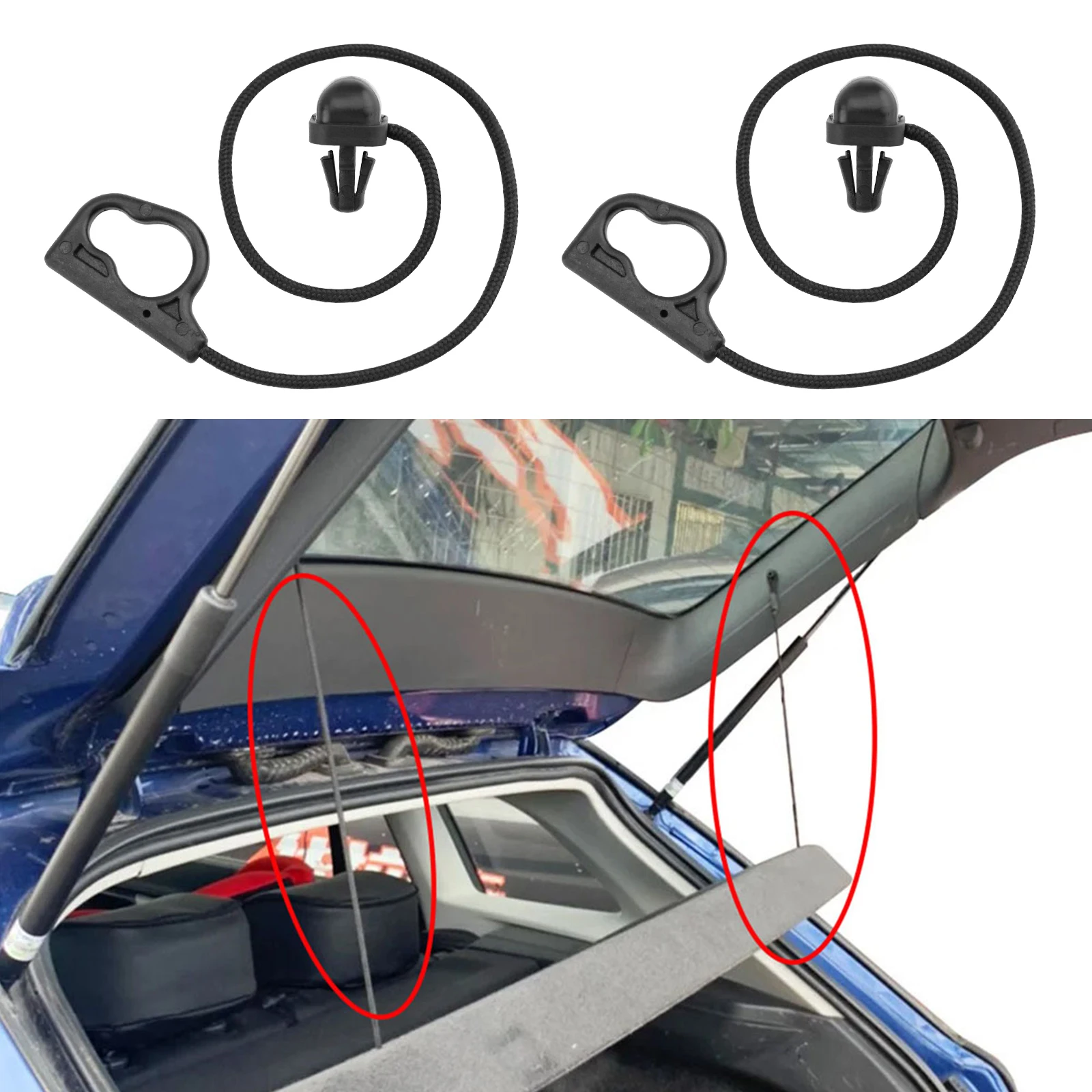 Boot Trunk Rear Parcel Shelf Strap For Vauxhall/Opel CORSA D 5 Door 2007-2015 CORSA E 2014-2019 13367836 Cargo Bag Tray Strap