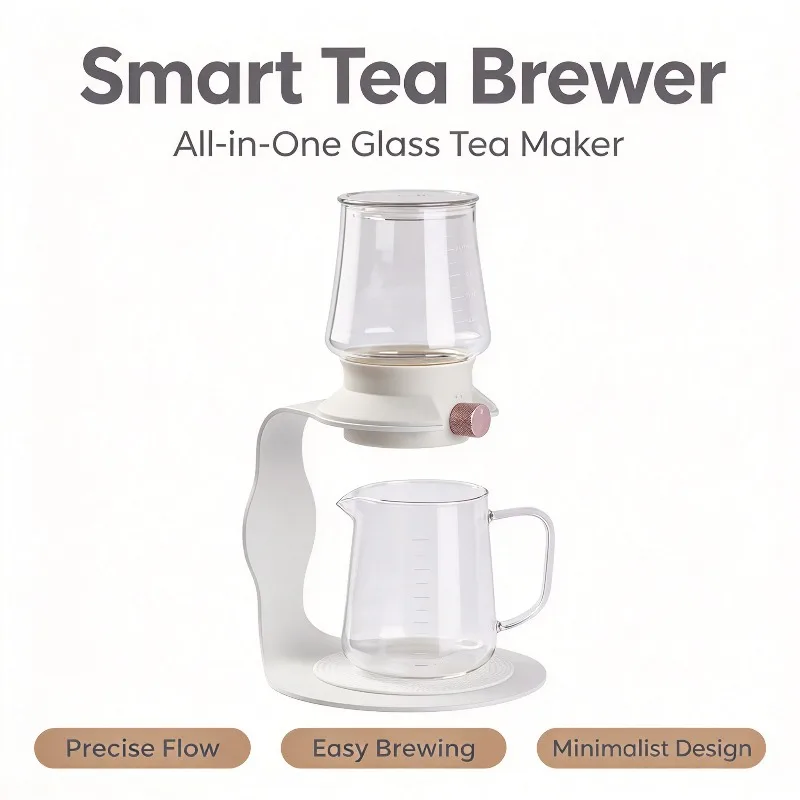 Glass Tea Separator Pot Cold Brew Ice Drip Teapot New Chinese Style Home Tea Maker