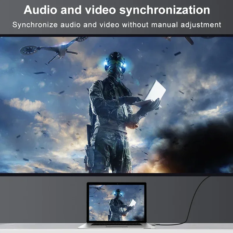 CYANMI 8K HDMI 2.1 Kabel światłowodowy 8K@60Hz 4K@120Hz, 48Gbps Szybki Kabel HDMI do Roku TV PS5 Xbox RTX3080 3090 — zdjęcie produktu 6