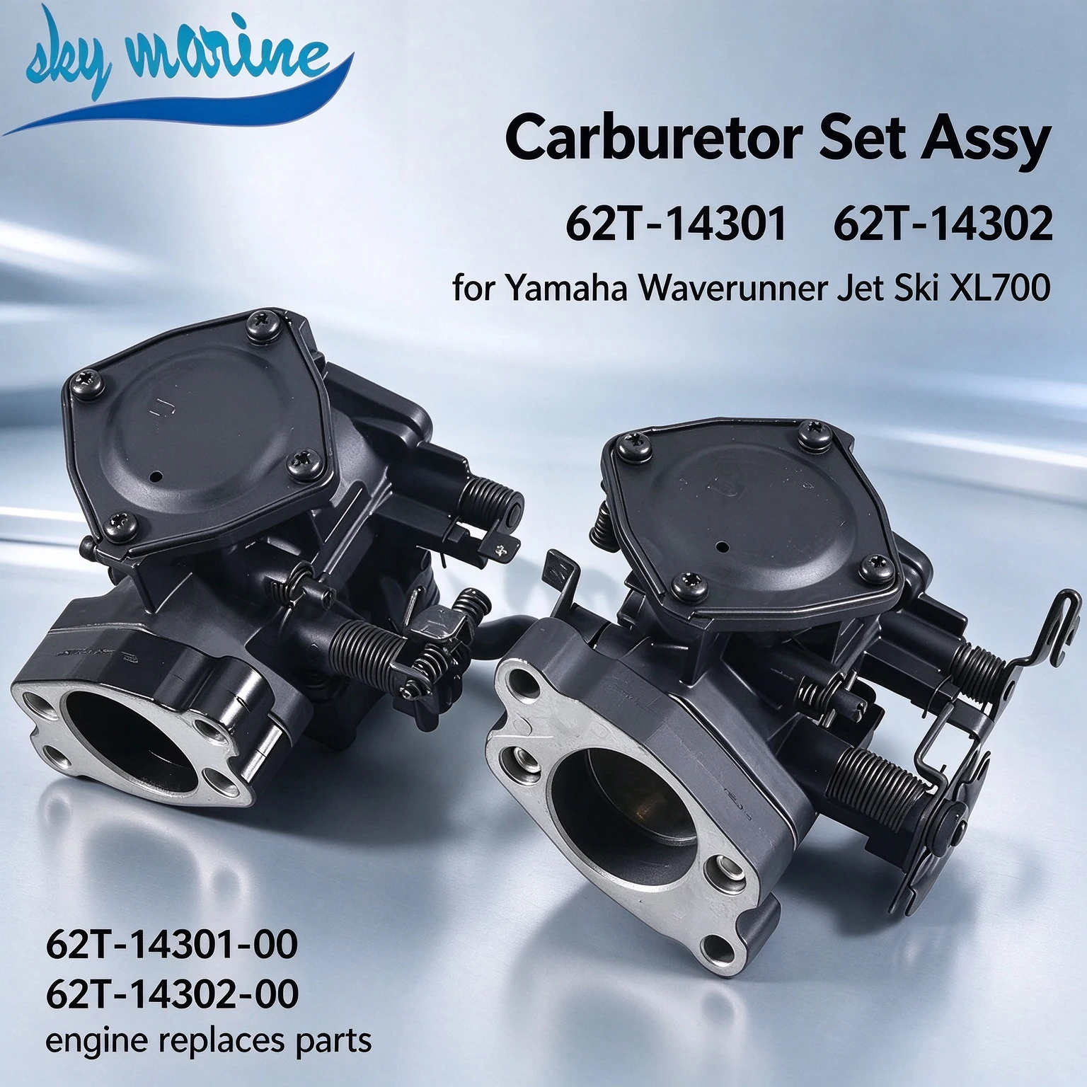 Boat Parts Carburetor Set Assy 62T-14301 62T-14302 62T-14301-00 62T-14302-00 For Yamaha Waverunner Jet Ski XL700 Engine Parts
