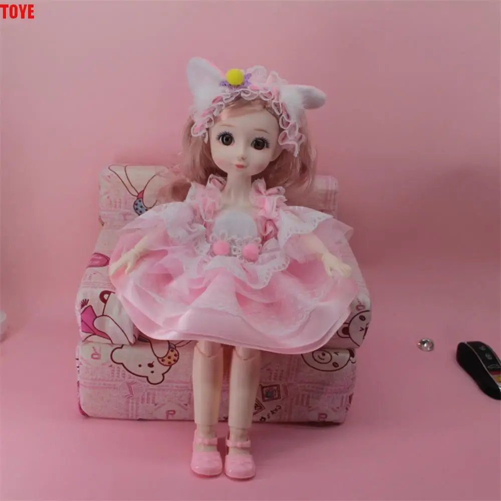 

Play House Toys Spherical Joint 30cm Bjd Doll Dress Up DIY 1/6 Bjd Dolls with Clothes Colorful Hinged Doll Girls Gifts