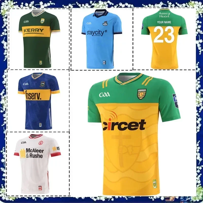 2024 Donegal GAA Home Jersey Shirt Mens DUBLIN GAA Home Jersey 2024 Rugby Jersey KERRY GAA Home County Jerseys Size:S-5XL