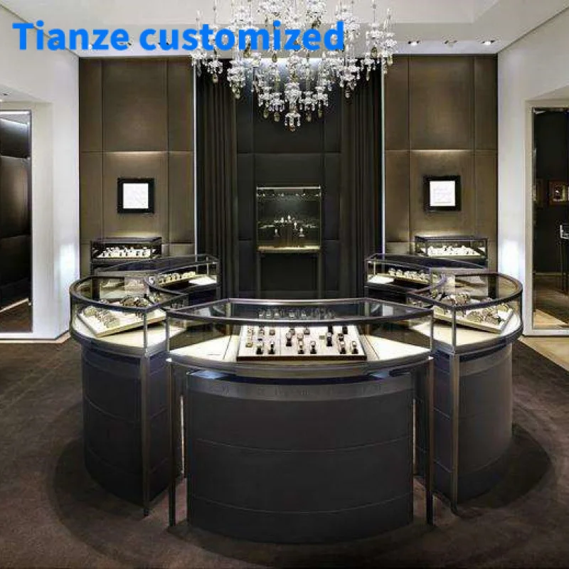 

[Customized]Round Shape Jewelry Display Showcase round Jewelry Display Cabinet Jewelry Shop