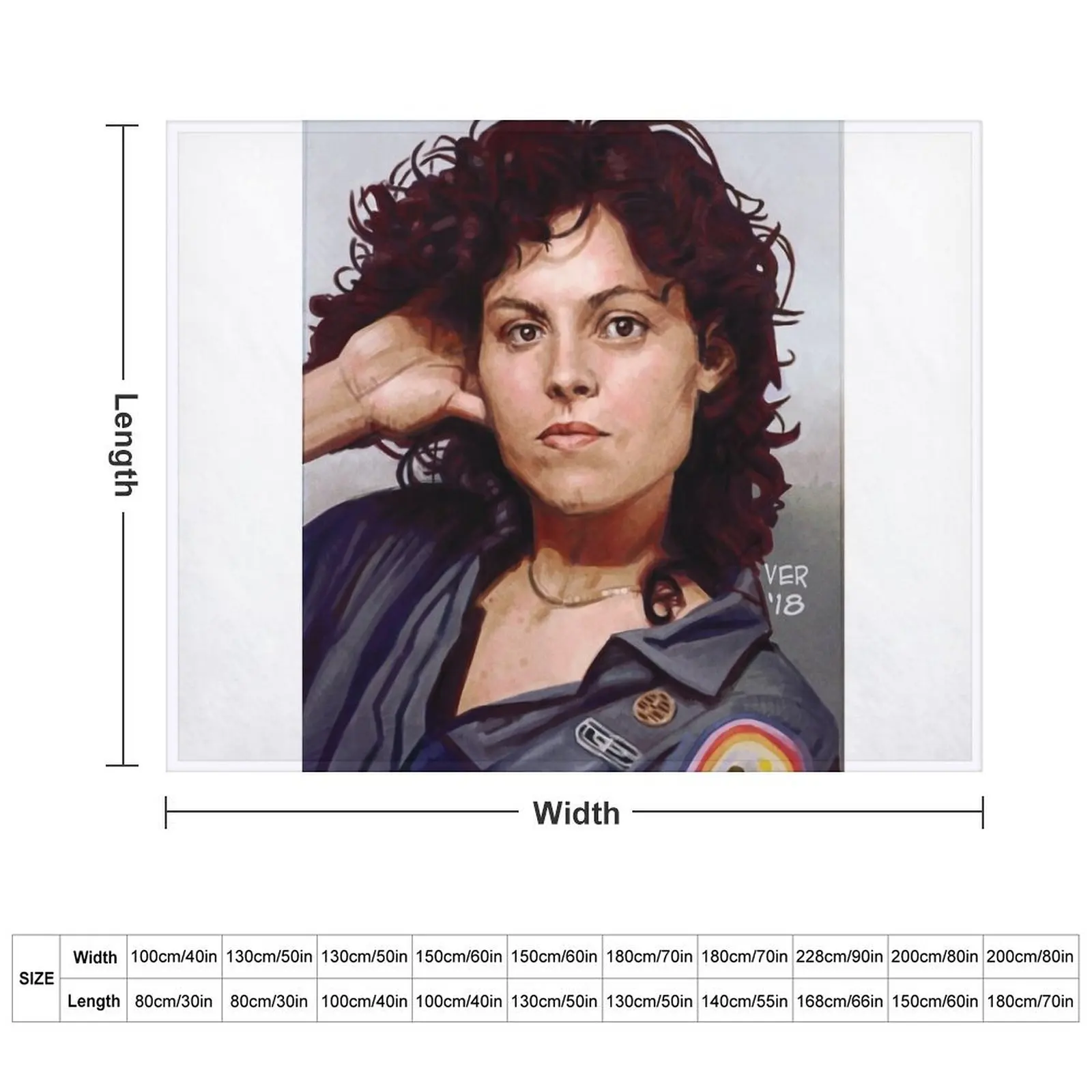 Sigourney Weaver 79 Throw Blanket Extra Large Throw cosplay anime for babies valentine gift ideas Blankets