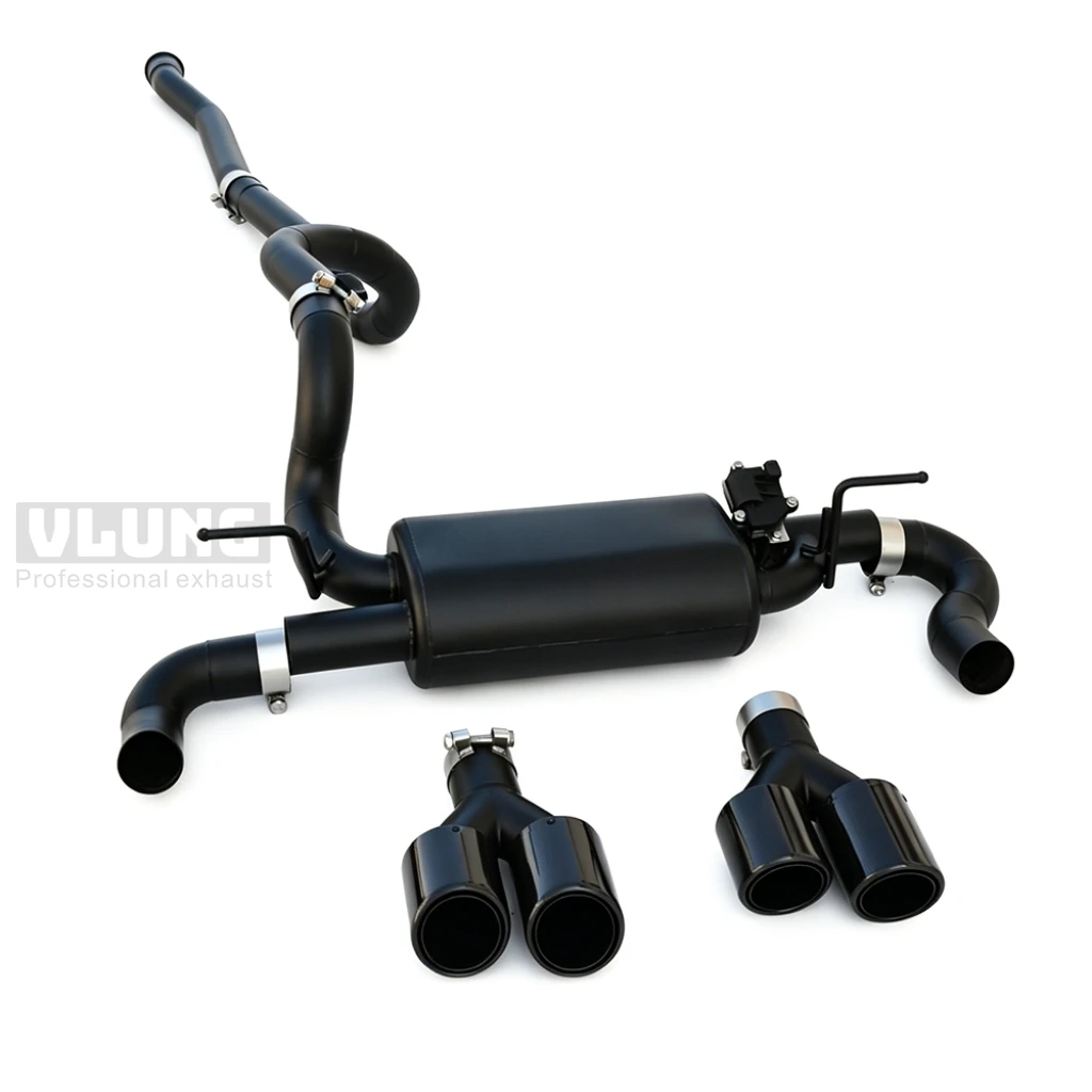 

Stainless Steel Valve Exhaust Cat Back System for Jeep Wrangler JL 2.0T 2018-2025 High Performance