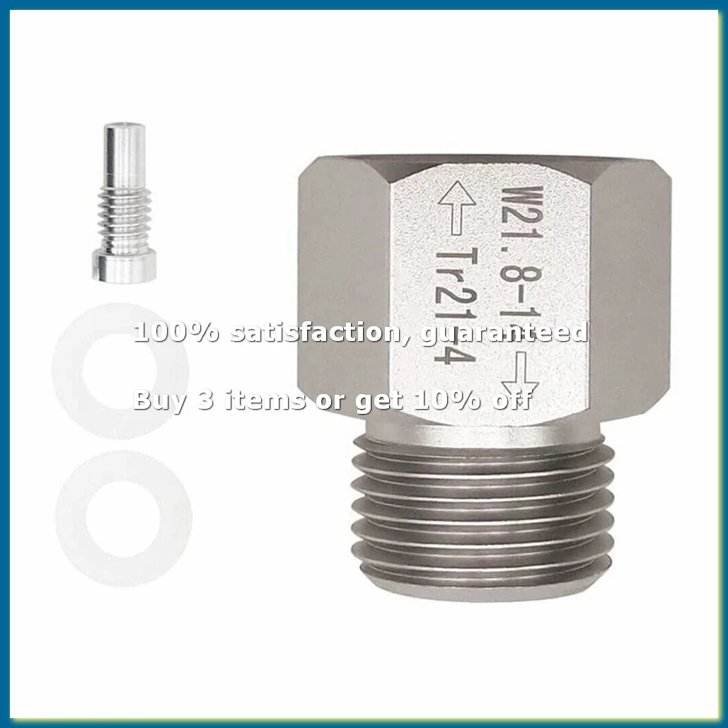 CO2 Cylinder Soda Water for Aquarium Fish Homebrew Beer Corny Co2 Accessories TR21-4 to W21.8-14 Convert Adapter-AD23