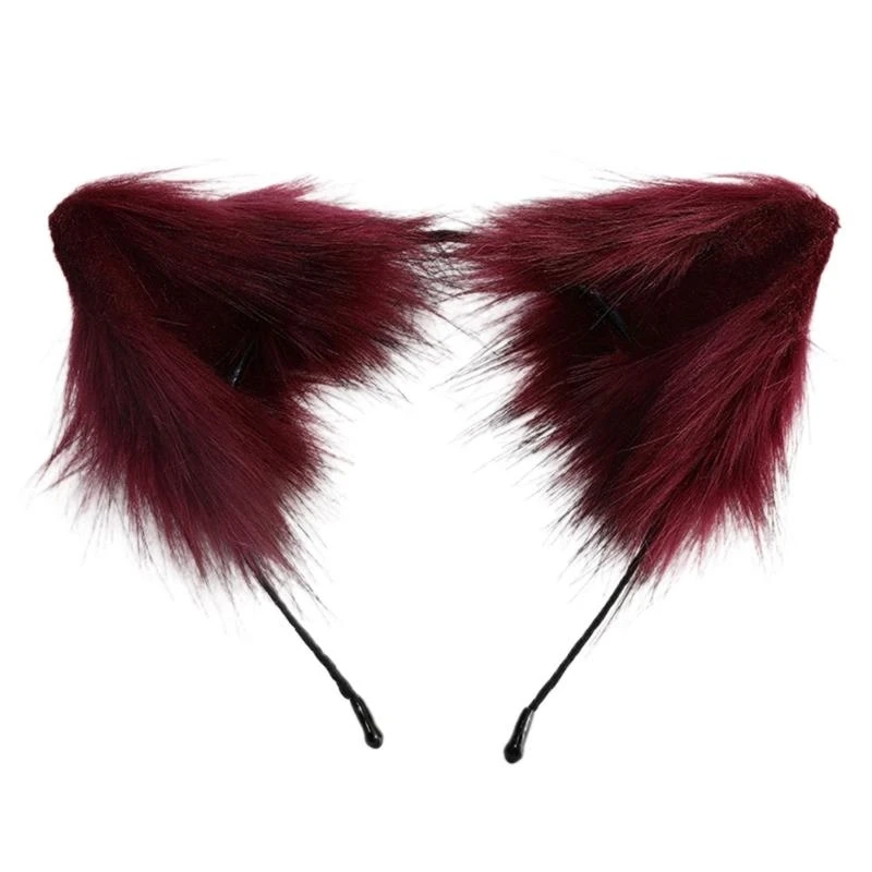 Furry for Cat Animal Ears Geste per faro lungo Accessori per cosplay