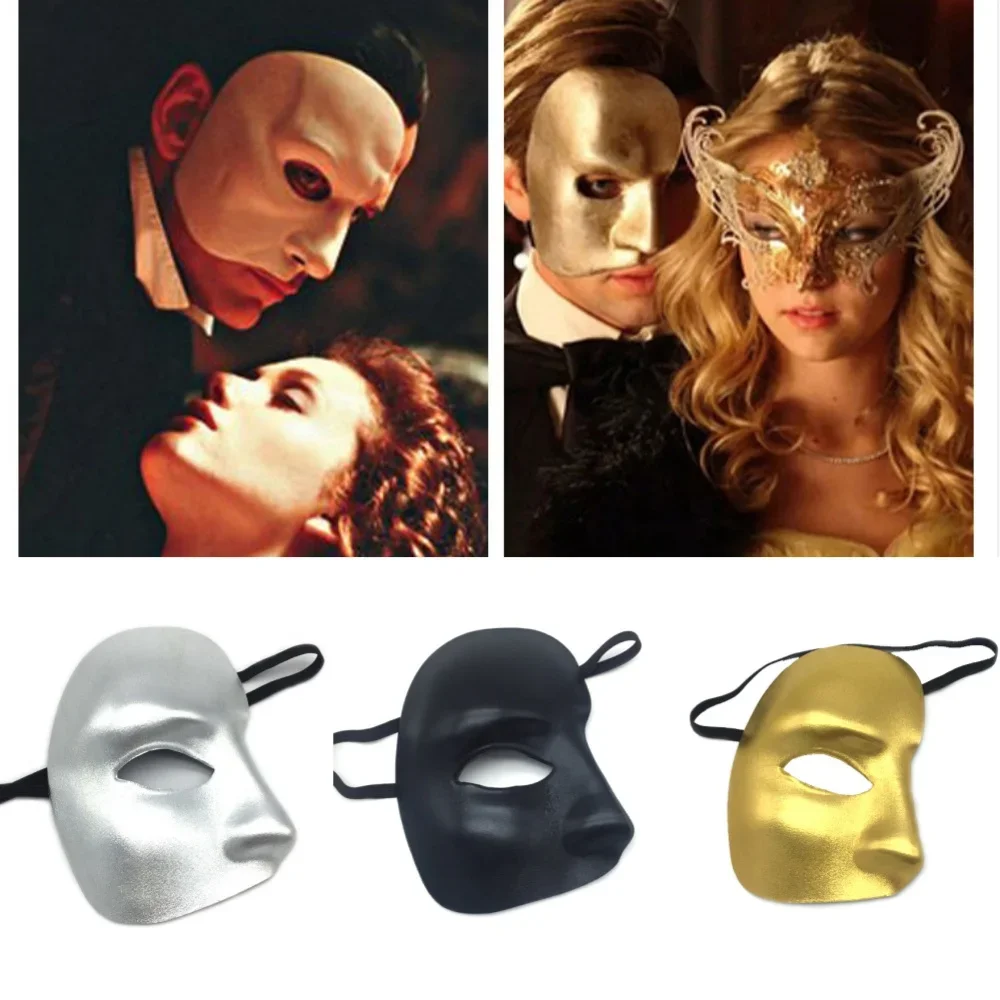 

Women Mens Half Face Mask Phantom Of The Opera Mask Venetian Masquerade Masks Party Venetian Cosplay Costume Prom