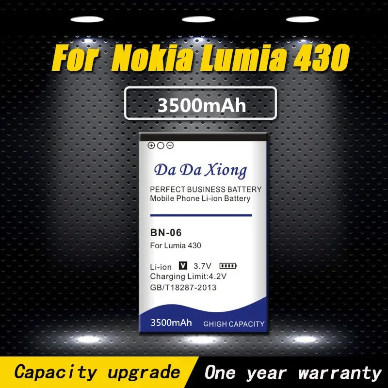 New Arrival Model [ BN-06 ] Li-ion Phone Battery for Microsoft Nokia Lumia 430 Cell