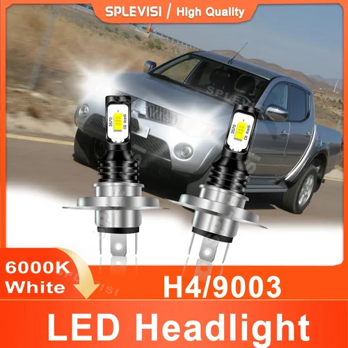 Imagen 1 del producto 2 uds luz LED para coche H4/9003 para MITSUBISHI L200 2005 2006 2007 2008 2009 2010 2011 2012 2013 2014 2015 faro alto y bajo