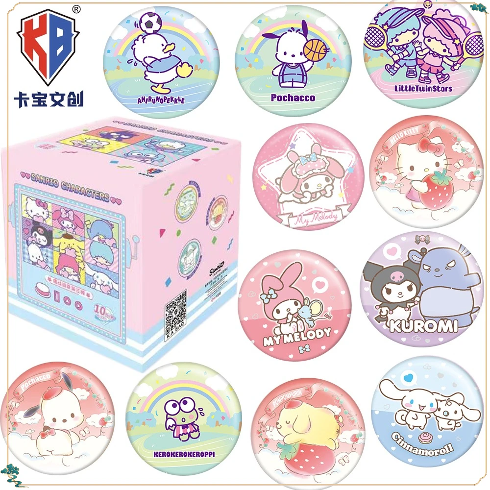 

New Kabao Original Sanrio Anime Peripheral Cosplay Round Badge Cartoon Custom Exquisite Collection Brooches Bag Accessories Gift
