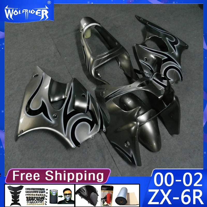 

Motorcycle cowl ABS plastic fairings Kit for ZX6R 00 01 02 ZX-6R 2000-2002 Motorbike copper fairing Manufacturer Customize cover