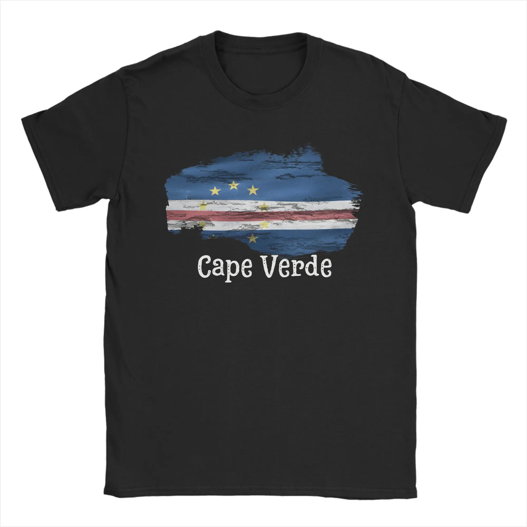 Men's Cape Verde Grunge T-Shirts  100 Cotton Clothing Summer Vintage Short Sleeve T-Shirt O Neck Novelty Casual Tshirt