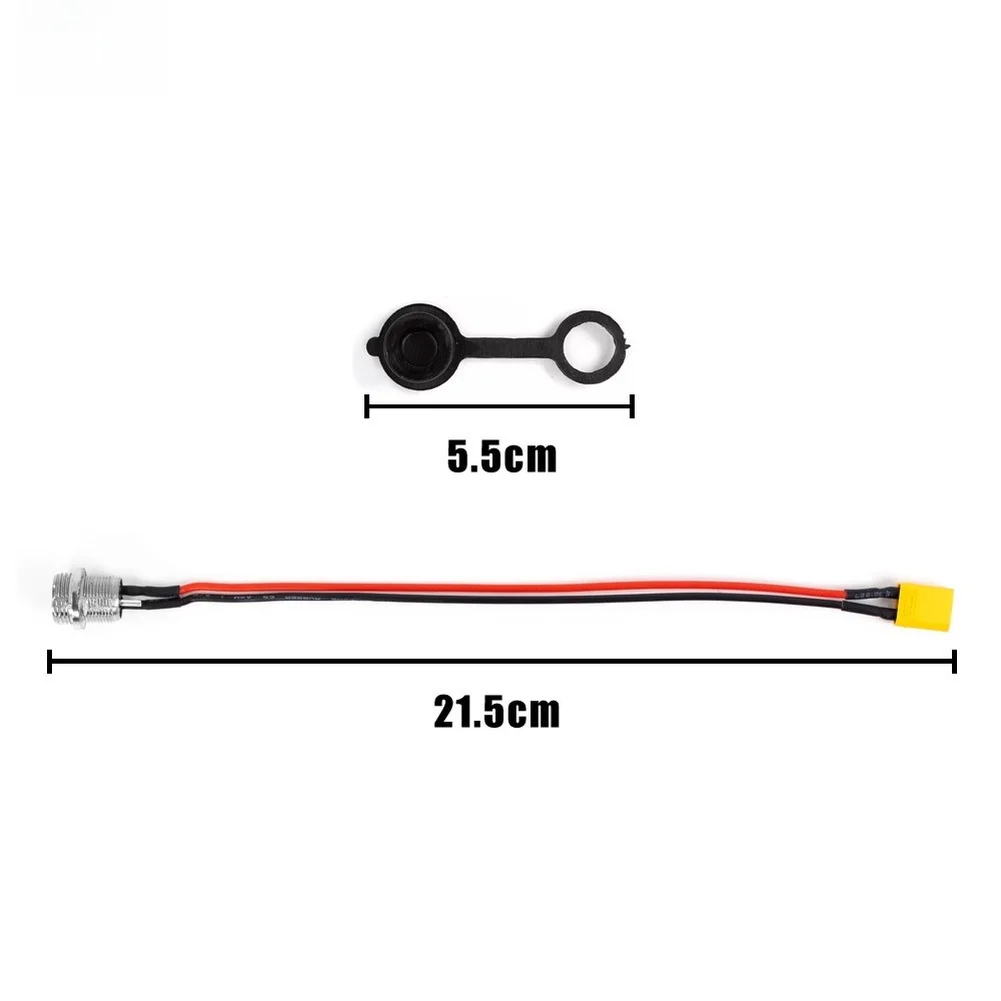 سكوتر شحن ميناء 3-pin XT-30/60 الطيران رئيس كابل تسخير موصل ل صفر 8/9/10/8X/10X/11X تهمة ميناء استبدال أجزاء #4