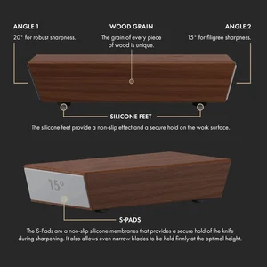 Magnetmesserschärfer, Messerhalter, Diamantschärfen -Steinkit mit 15 und 20 Grad Winkelrolle, Küchenzubehör 10 Hauptverkaufsjungen - №9