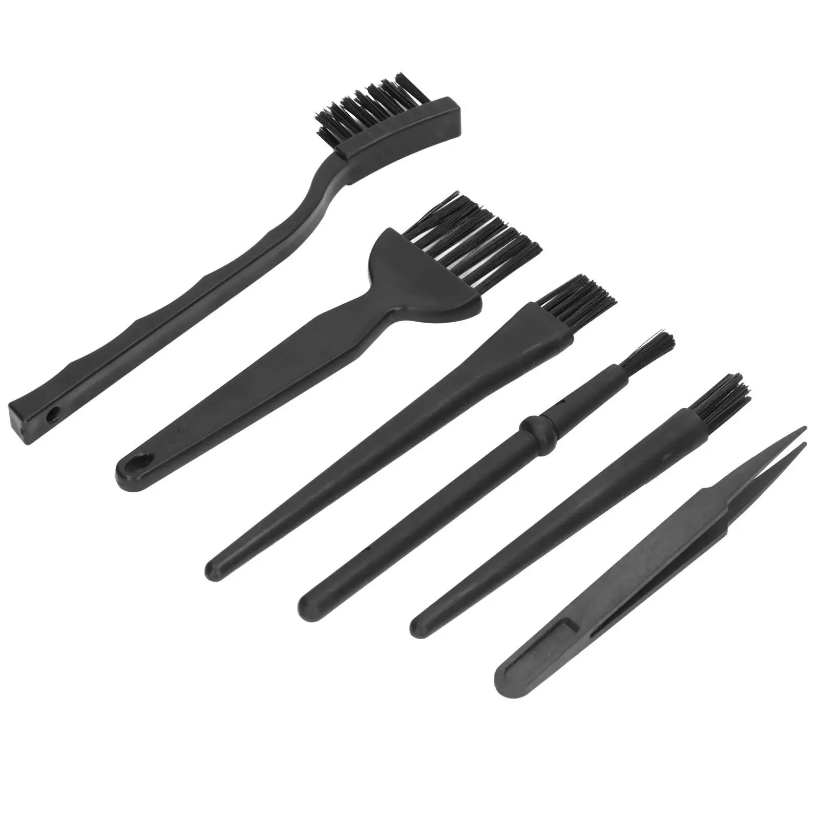 Portable Non-Static Plastic Brush Kit for computer , Car, Keyboard - Multi-Use Hand Tool Set