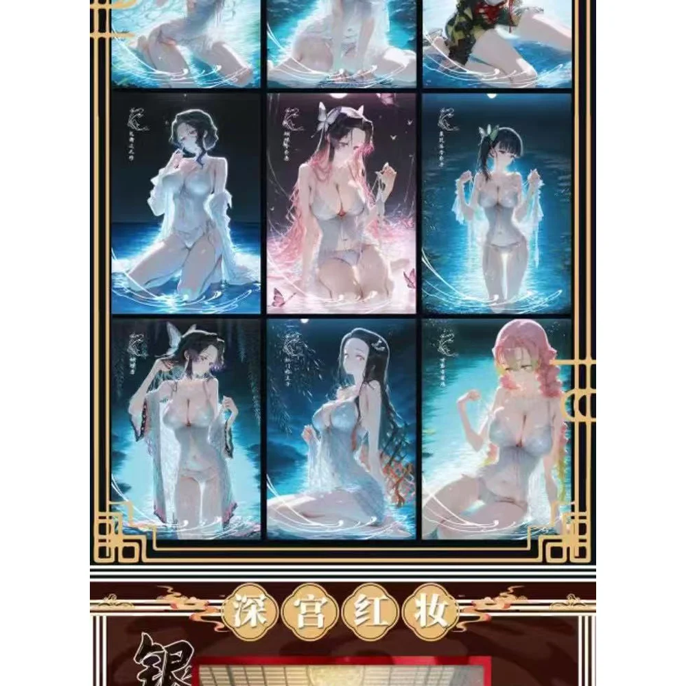 Wholesale Case CangCang Club Demon Slayer Collection A6 Cards Acrylic Colored Paper Waifu Shinobu Playing Card CCG TCG Art Gift