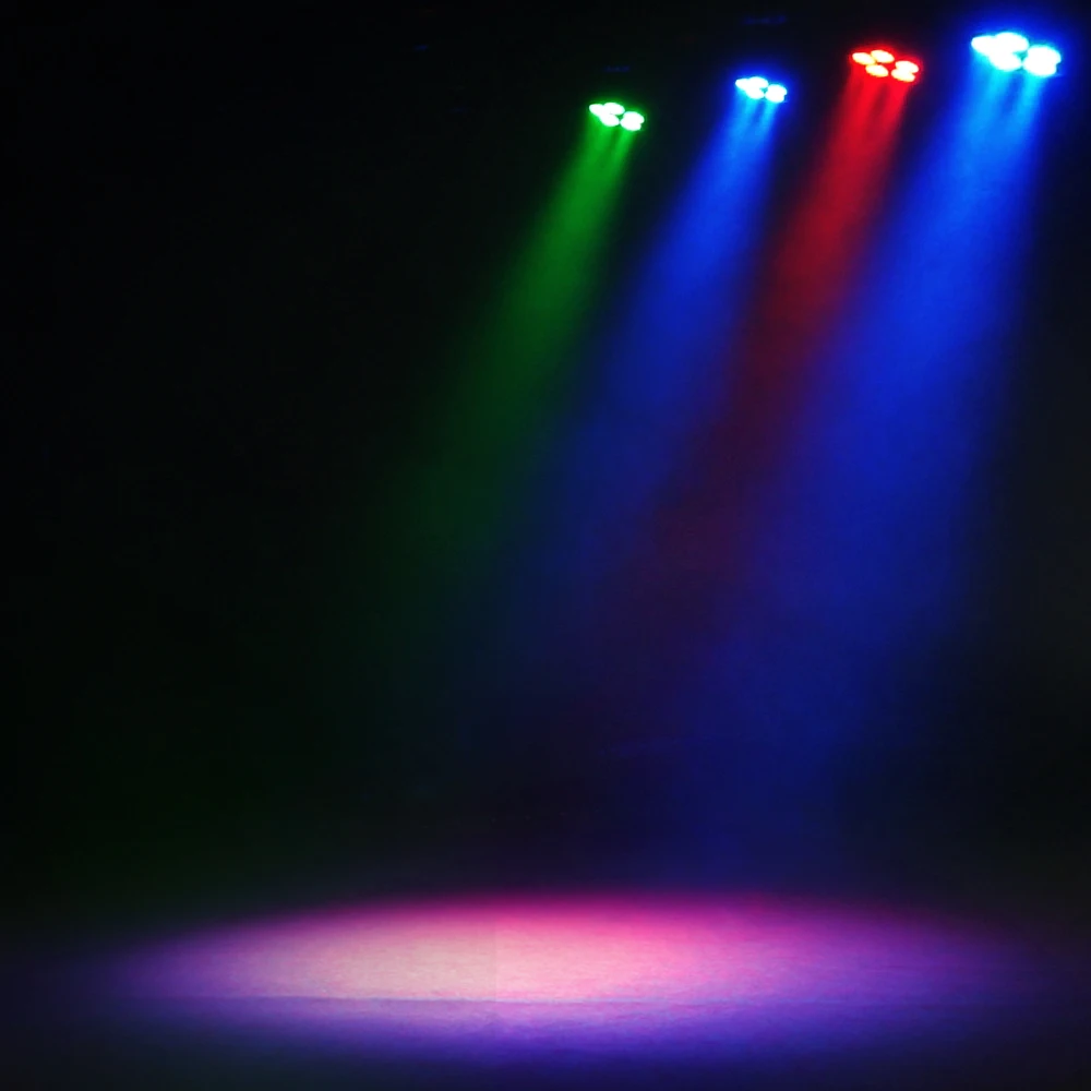 New Arrival GlamoPar LED 5x12W RGBAL+UV 6in1 Lighting Color Mixing Effect For DJ Disco Wedding Concert