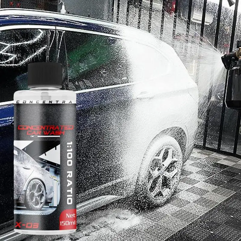 Foaming Car Cleaner High Concentration Car Shampoo High-Foaming Polish Liquid 1:100 Dilution For Water Stain Tire Bird Dropping