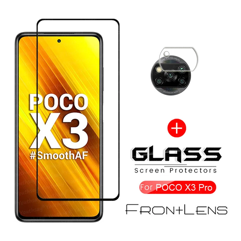 For Xiaomi Poco X3 Pro Glass Screen Camera Len Protector Film For Xiaomi Poco X3 Pro Tempered Glass for Mi Poco X3 NFC Glass