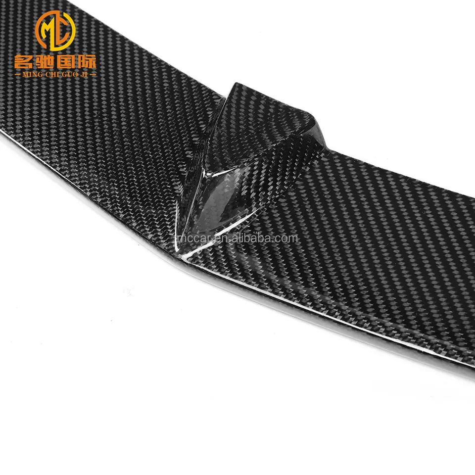 2012 - 2014 Black Carbon Fiber W204 C204 Front Lip Cover For Mercedes-benz C-class W204 C204 Amg C63 Bumper Front Lip
