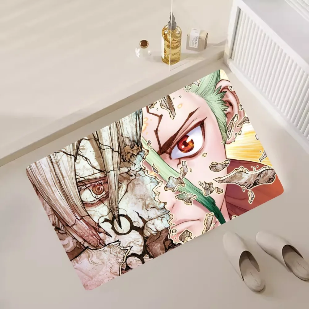 Bilibili Dr. Stone Floor Mat Bedroom Kitchen Door Bath House Super Absorbent Foot Non-slip