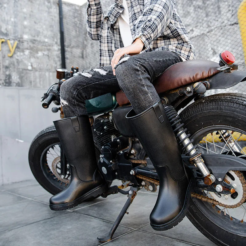 

Ботинки Botas 2024 мужские уличные модные мужские резиновые сапоги всесезонные новые Нескользящие удобные износостойкие мужские водонепроницаемые ботинки