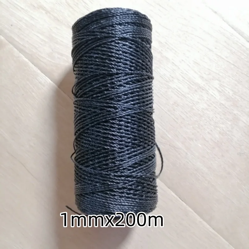1/2/3 Black Nylon Rope Polyethylene Climbing Gardening Corda Net String Construction Line Binding Corde