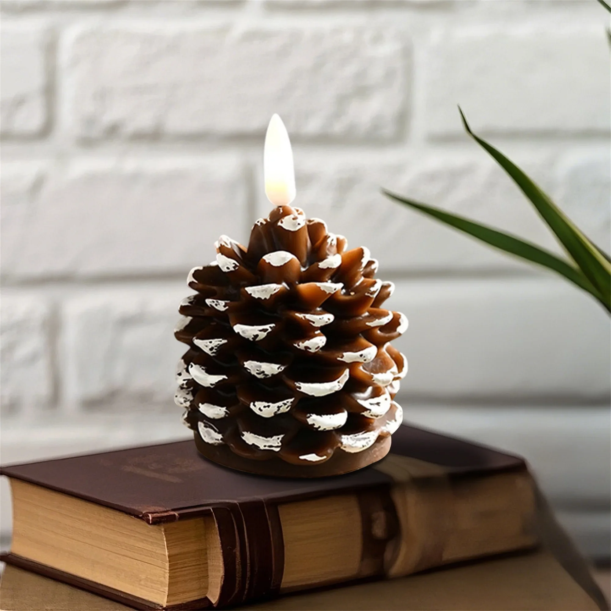 مجموعة شموع عديمة اللهب LED مكونة من 3 شموع وامضة تعمل بالبطارية مع مؤقت تحكم عن بعد لديكور المنزل وحفلات الزفاف وعيد الميلاد #3