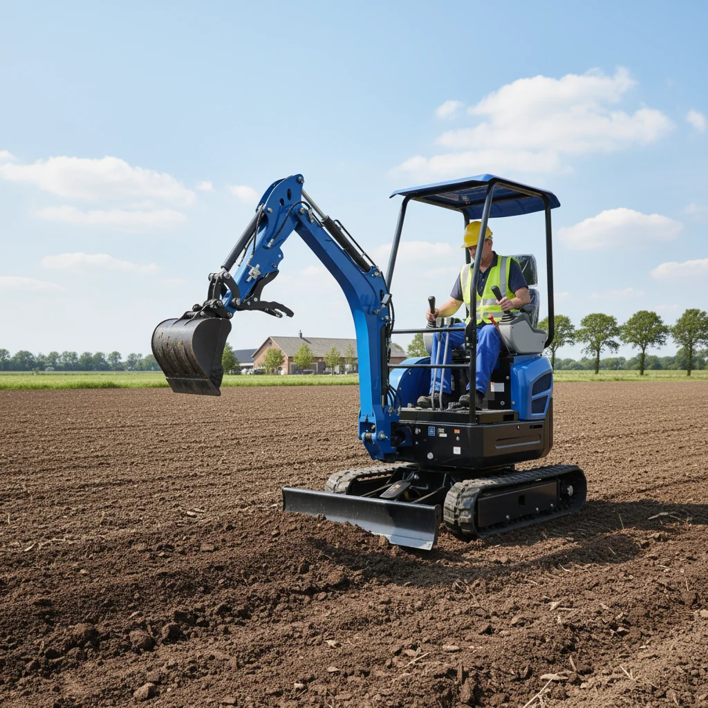 

Micro Crawler Excavator 1 Ton Mini Digger EPA Euro 5 Engine Home Garden Agricultural Machine