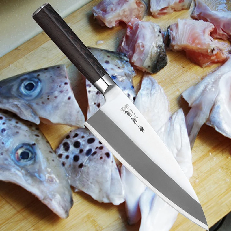 

Japanese Deba Knife Stainless Steel Cutting Fish Chef's Kitchen Knives Professional Salmon Tuna Sashimi Slicing Cooking Tools