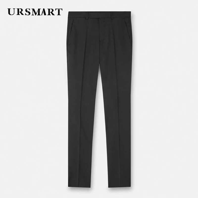 High Quality Black Men's Pants 2024 Spring and Autumn New Product British Style Elegant Style Customized Pants for Men