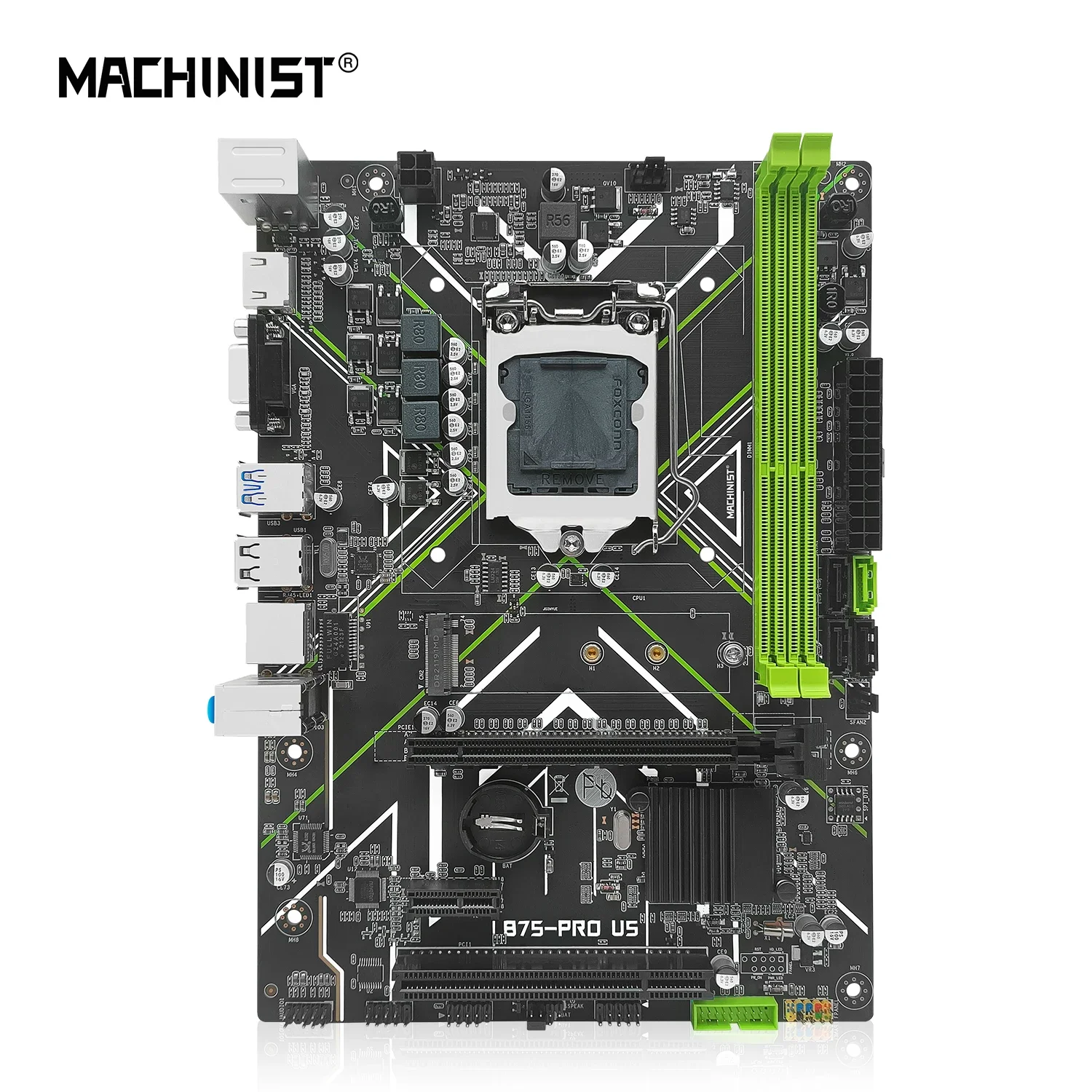 MACHINIST B75 PRO Motherboard LGA 1155 With NGFF M.2 HDMI VGA Interface Support Intel Core i3/i5/i7 CPU DDR3 RAM Desktop Memory