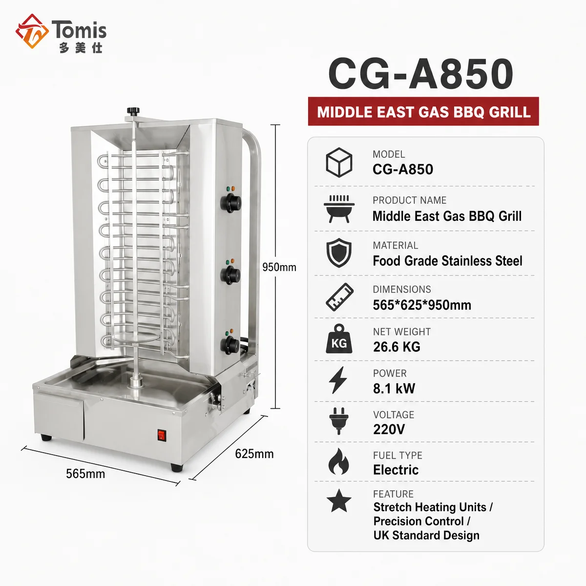 Mesin Shawarma Elektrik Komers - Commercial Kitchen Grill ulasan dan harga