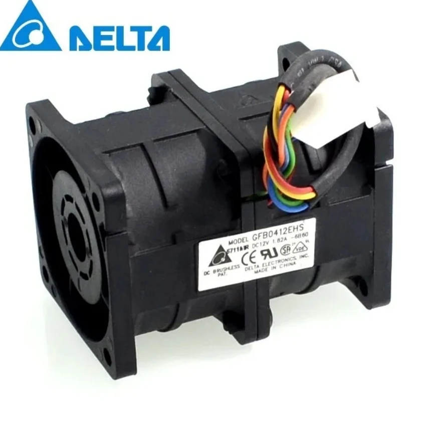 Delta New booster fan 12V 1.82A GFB0412EHS motorcycle engine super car radiator cooling violence 4056 40*40*56mm