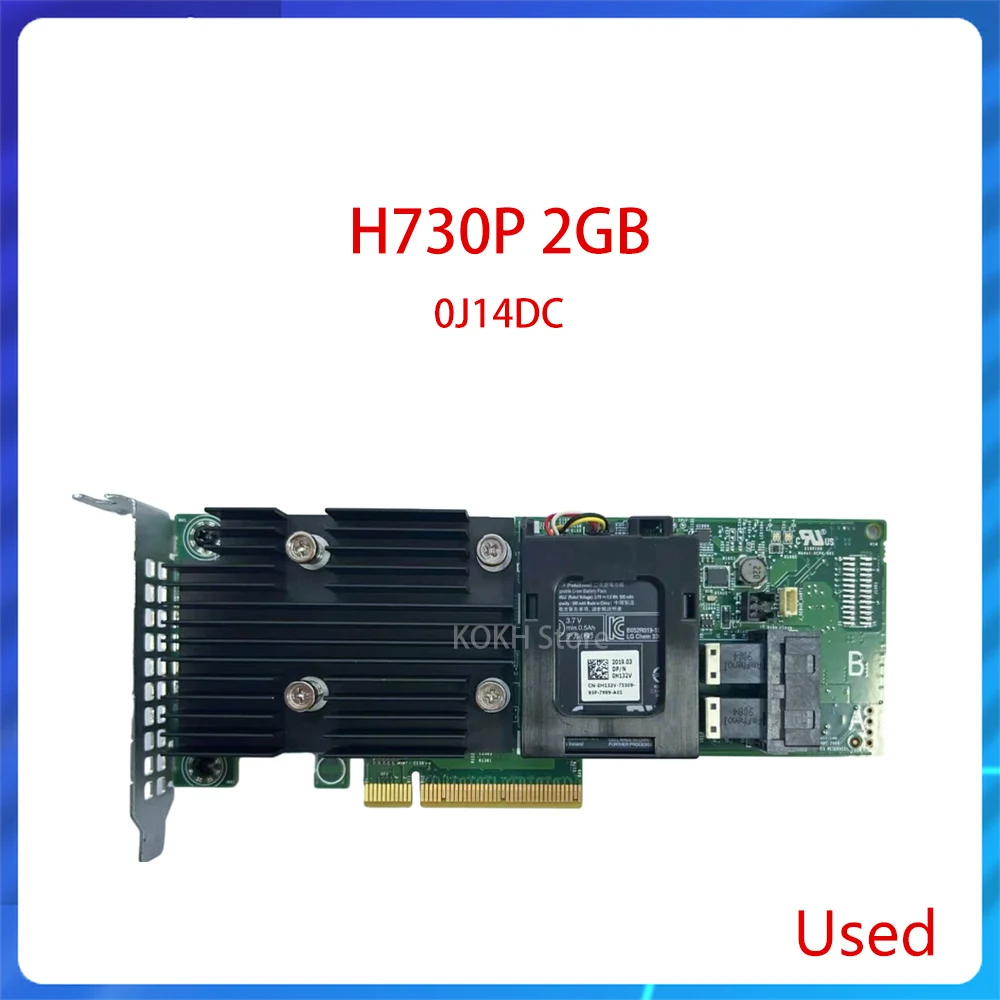 Original 0J14DC PERC H730P 2GB NV PCI RAID T430 T630 R730 T640 R640 R940 POWEREDGE SERVER J14DC H132V Smart Array Card