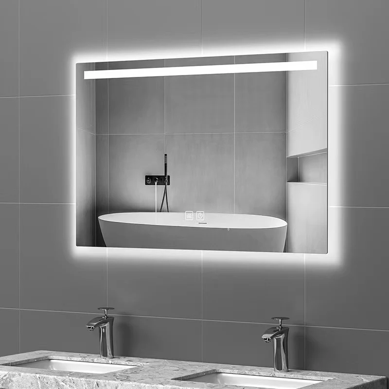 

Hot Selling Intelligent Furniture Hotel Multi-functional Wall Mounted Anti-fog Shower Mirror Touch Screen Bathroom Smart Mirror