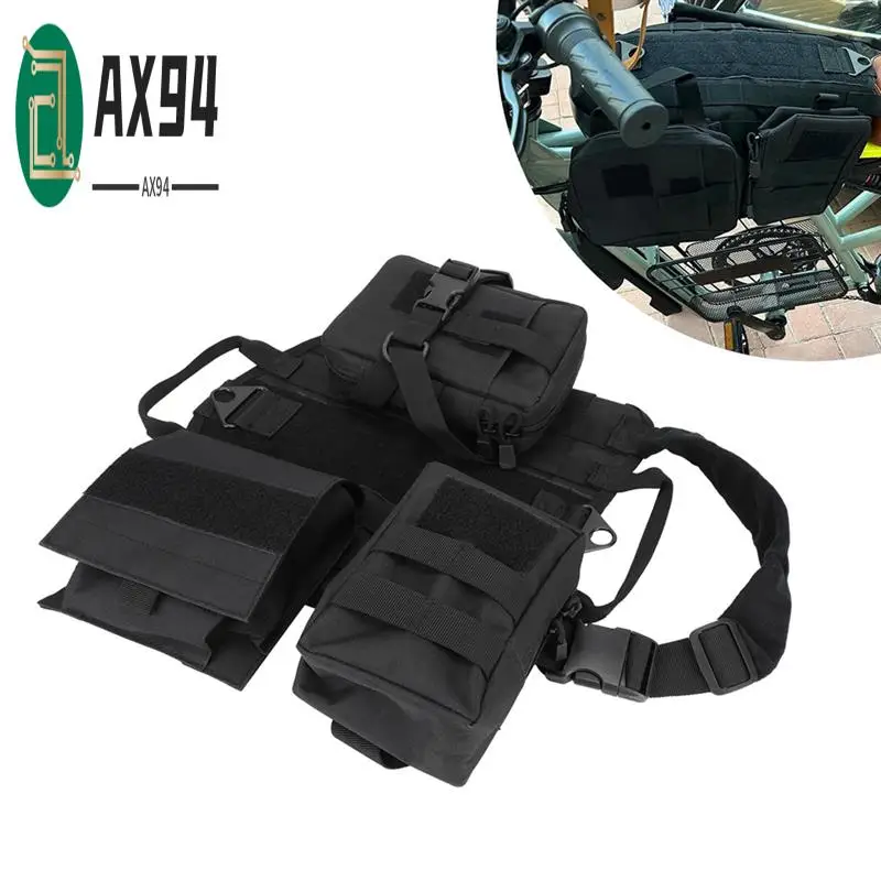 

AX94-For Super 73 S1/S2/R/Z Battery Frame Bag, Multiple Pockets Multifunctional Tool Storage Bag Motorcycle Accessories