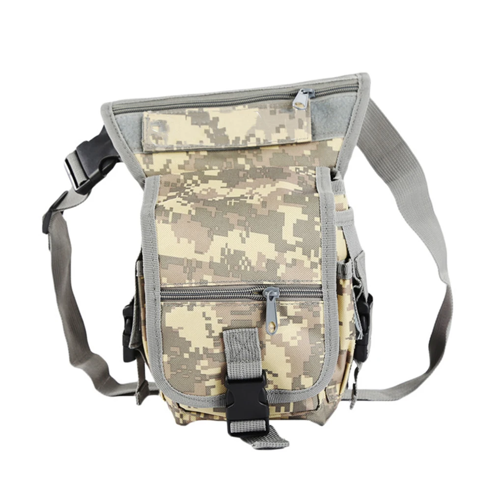 

Поясная сумка для охоты на открытом воздухе, водонепроницаемая сумка для кемпинга и пешего туризма с застежкой-молнией, коричневая