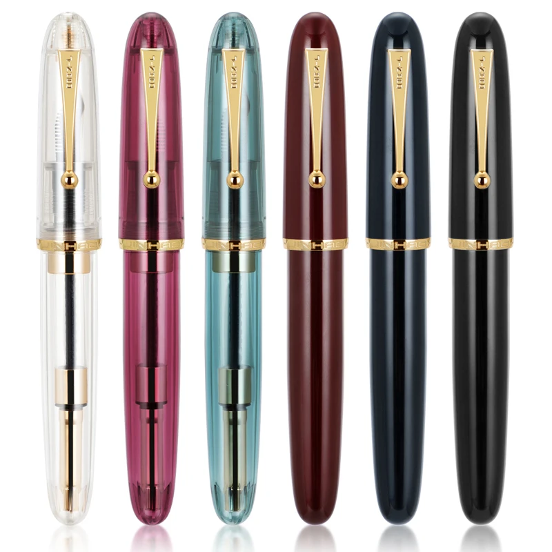 

6PCS Jinhao 9019 Fountain Pen Iridium M Nib for Writing Calligraphy Signature 2.6mm Cartridge Without Ink