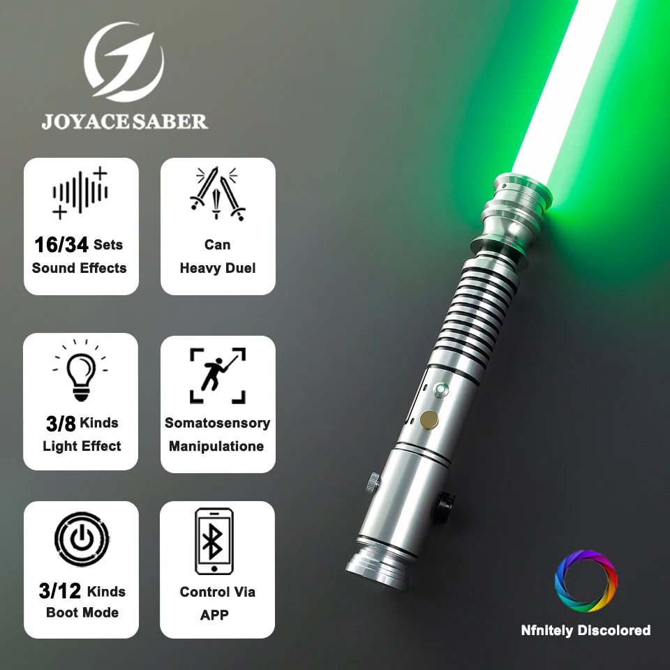 Pixel Lightsaber Jedi Anakin AOTC Light Saber Neopixel Laser Sword Metal Handle Cosplay Luminous Dueling Xenopixel Sabers Toys