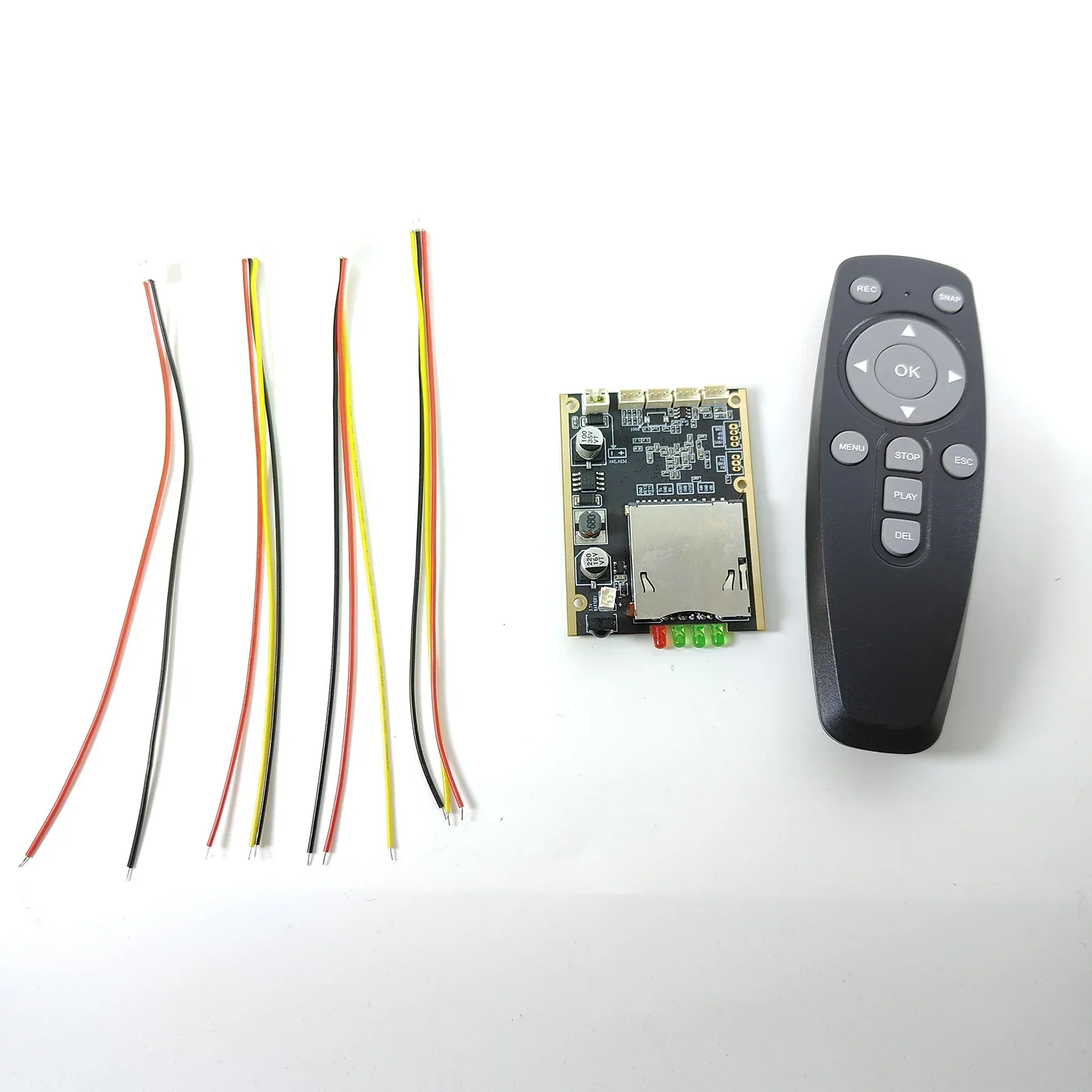 1ch PCB Board Mini DVR Module Video Recorder Support for CVBS Security Cameras Video Board with Light Remote Control