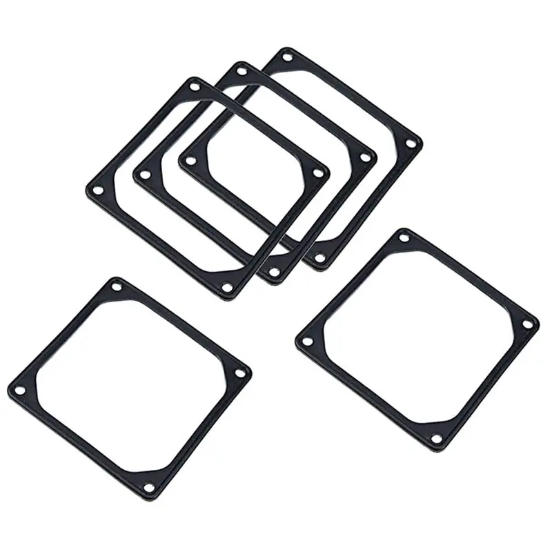 A14M 10Pcs 120Mm Anti-Vibration Silicon Fan Gasket Noise Reducing Gasket Pad for PC Computer Case Fan