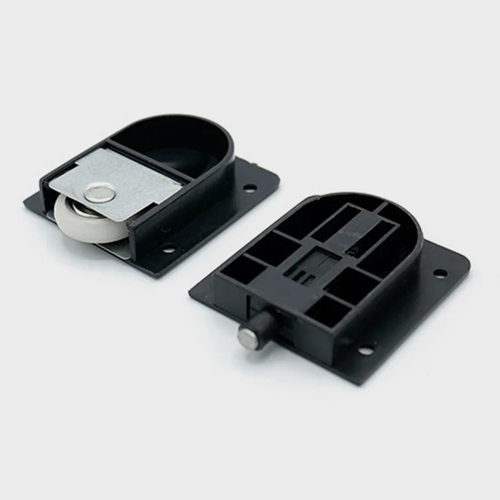 

12 Sets Sliding Door Wheel Pulley Top Beads Cabinet Rollers Plastic Closet Wheels Heavy Duty Silent Bearings Wardrobe Hardware