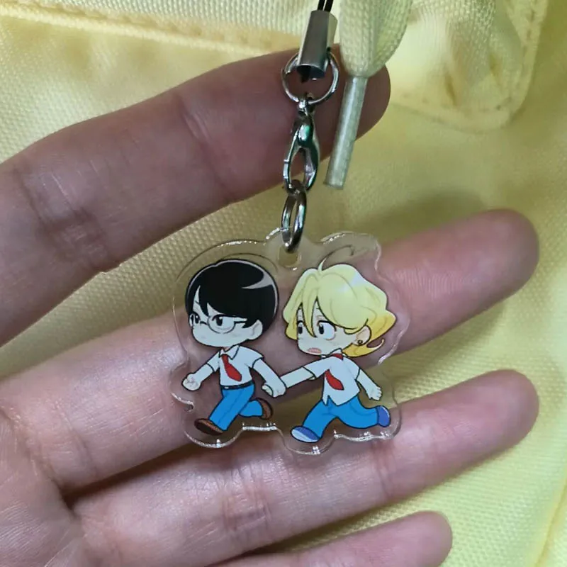 أنيمي Doukyuusei Kusakabe Hikaru Sajou Rihito تأثيري المفاتيح الاكريليك قلادة سلسلة هواتف كيرينغ مفتاح سلسلة الإكسسوارات الحلي