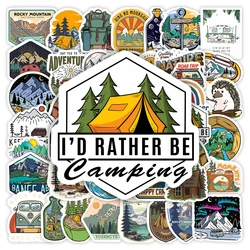Outdoor Forest Camping Stickers Adventure DIY Kids Toys Waterproof Decal for Scrapbook Laptop Phone Luggage Bottle Decorative