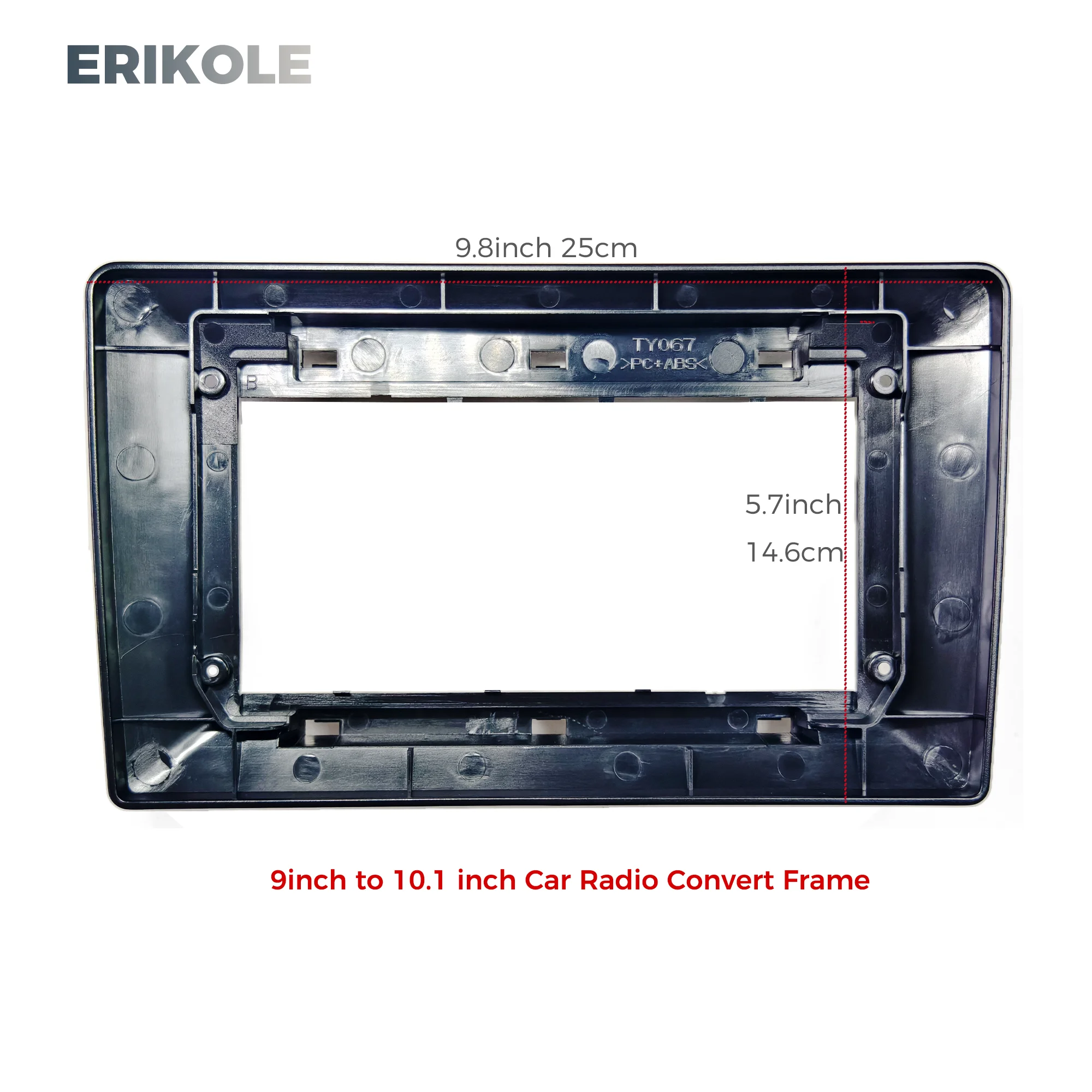 1Din 2Din Vehicle Radio Fascia 9 Inch to 10 Inch 9 Inch 10 Inch to 7 Inch Switch Frame Suitable for All Car Dash Kit Instal