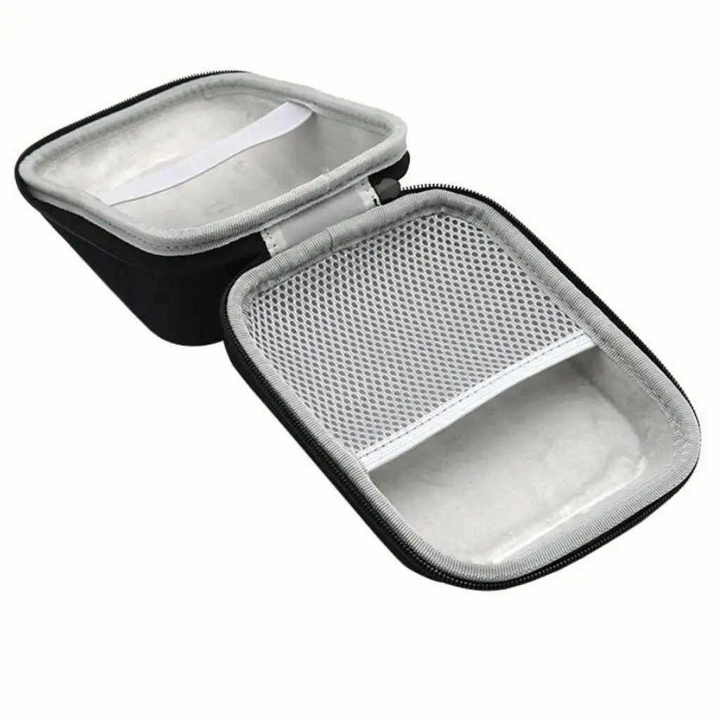 Protective Hard EVA Travel Case for Upper Arm Pressure Monitor Shockproof Storage Bag with Mesh Pocket and Smooth Zipper