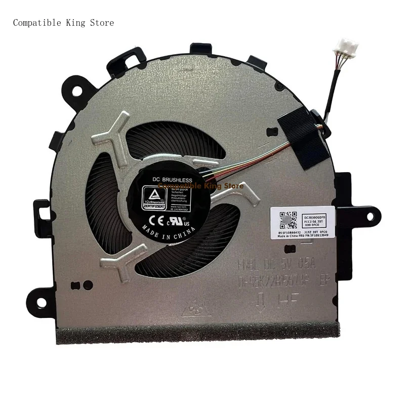 CPU Cooling Fan for Lenovo IdeaPad 3-17ITL6 3-17ADA6 3-17ALC6 V17 G2-ITL 3 17IAU7 3 17ABA7 V17 G3 IAP DFS5K22B15673P DC5V 0.5A