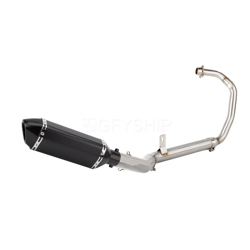 For Aprilia RS / Tuono 125 2017 2018 2019 2020 RS125 Escape Slip-on Motorcycle Exhaust Pipe Muffler With Middle Link Pipe System